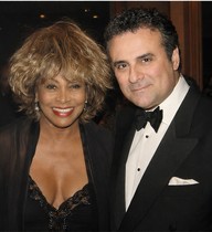 Marcello and Tina Turner | Pop diva Tina Turner was a guest at the Opernball in Zurich on March 29, 2001, when Marcello performed. | "She was very, very charming and funny."