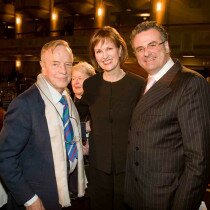with wife, Wilma, and Franco Zeffirelli Luncheon in honor of Franco Zeffirelli - April 2008 | Photo: (c) Dario Acosta 2008