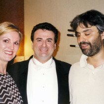 Wilma, Marcello and Andrea Bocelli | Marcello and Andrea Bocelli at the Richard Tucker Memorial Concert, July 1999. | "In Florence, that night, it was wonderful to share the stage with Andrea."