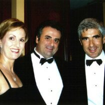 Marcello, Wilma and Pierferdinando Casini | Marcello and Wilma with the President of the Chamber of Deputies of Italy, Pierferdinando Casini, at the 28th Anniversary Gala of the National Italian American Foundation (NIAF), October 2003