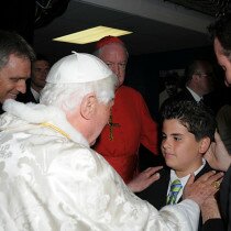 Audience with Pope Benedict XVI | Michele is introduced to the Pope | April 20, 2008