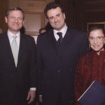 With Supreme Court Justices, John G. Roberts and Ruth Bader Ginsburg | "Private Recital", US Supreme Court, Washington D.C., 2007