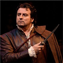 as Ernani, with Ferruccio Furlanetto as De Silva in "Ernani", Metropolitan Opera, New York 2008