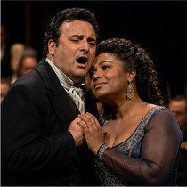as Maurizio with Maria Guleghina as Adriana in "Adriana Lecouvreur", Metropolitan Opera, 2009