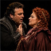 as Gabriele Adorno with Adrianne Pieczonka as Amelia in "Simon Boccanegra", Metropolitan Opera, New York, 2010
