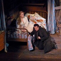 La Fanciulla del West | Marcello Giordani as Dick Johnson (alias Ramerrez) and Deborah Voigt as Minnie - Metropolitan Opera, December 2010